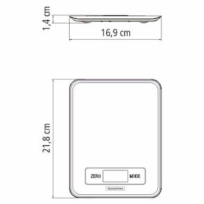 Balança Digital para Cozinha Tramontina Adatto 5kg em Aço Inox