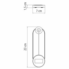 Balança Digital Dobrável para Cozinha Tramontina Adatto 5kg em Aço Inox