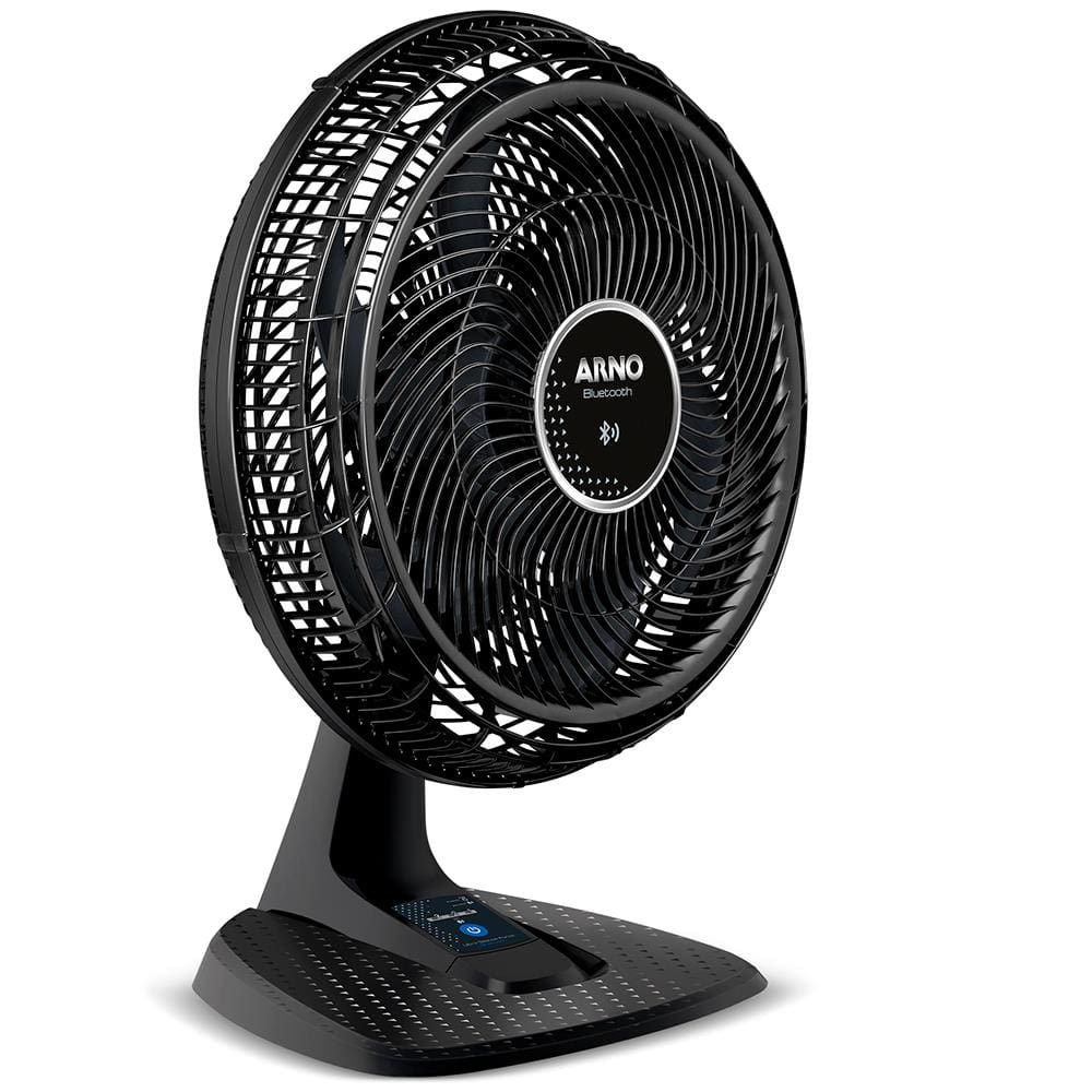 Ventilador de Mesa 40cm Arno Ultra Silence Force Bluetooth VDBT 6 Pás 3 Velocidades Preto - 110V - 1