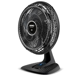 Ventilador de Mesa 40cm Arno Ultra Silence Force Bluetooth VDBT 6 Pás 3 Velocidades Preto