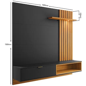 Painel Home Suspenso Colibri Tocantins Ideal para TV de até 60" com 160cm de largura