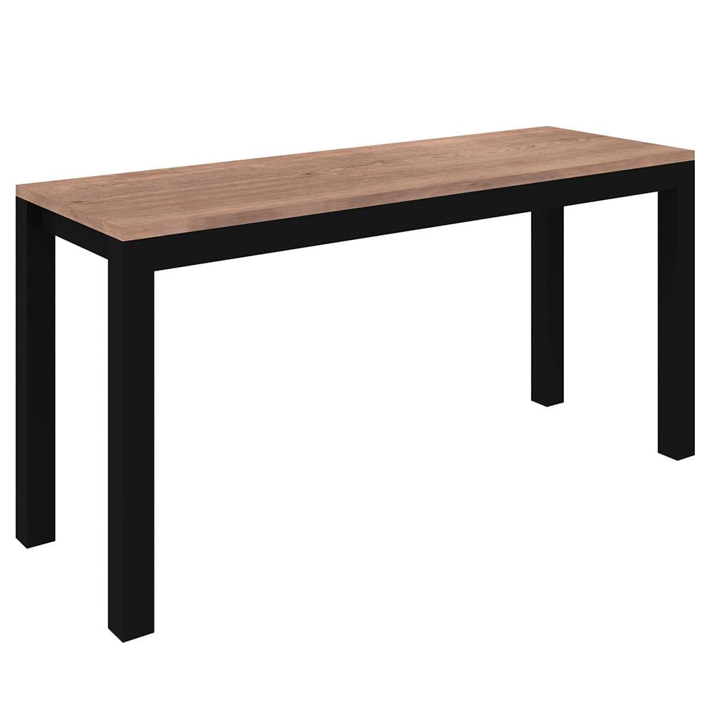 Banco para Mesa de Jantar Fabone Conceito 100 cm – Preto / Nogueira - 1