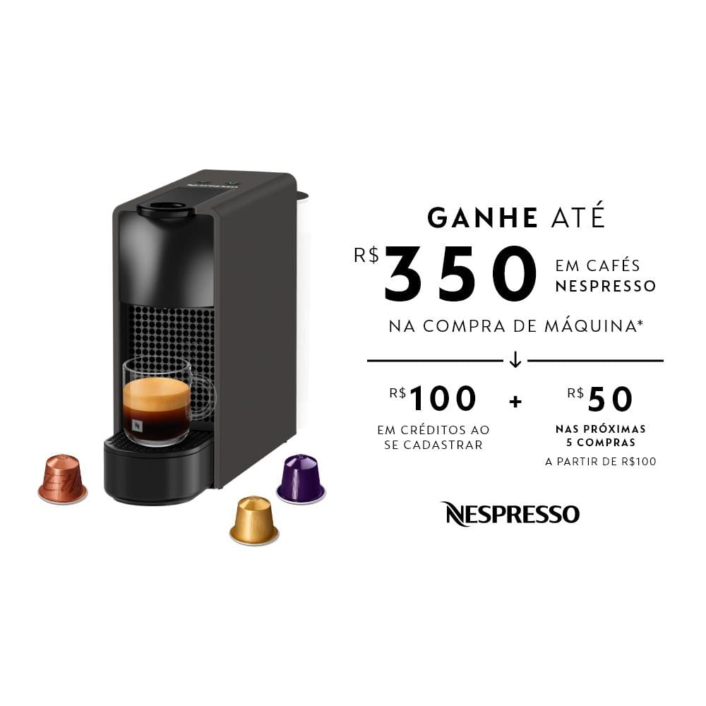 Cafeteira Nespresso Essenza Mini C30 com Kit de Cápsulas para Degustação - Preta - 110V - 1