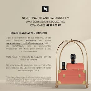 Máquina de Café Nespresso Essenza Mini C30 com Kit de Cápsulas Para Degustação - Preta