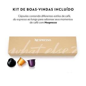 Máquina de Café Nespresso Essenza Mini D30 com Kit Boas Vindas - Vermelha