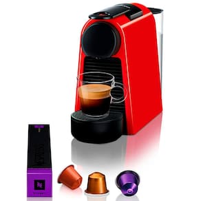 Máquina de Café Nespresso Essenza Mini D30 com Kit Boas Vindas - Vermelha
