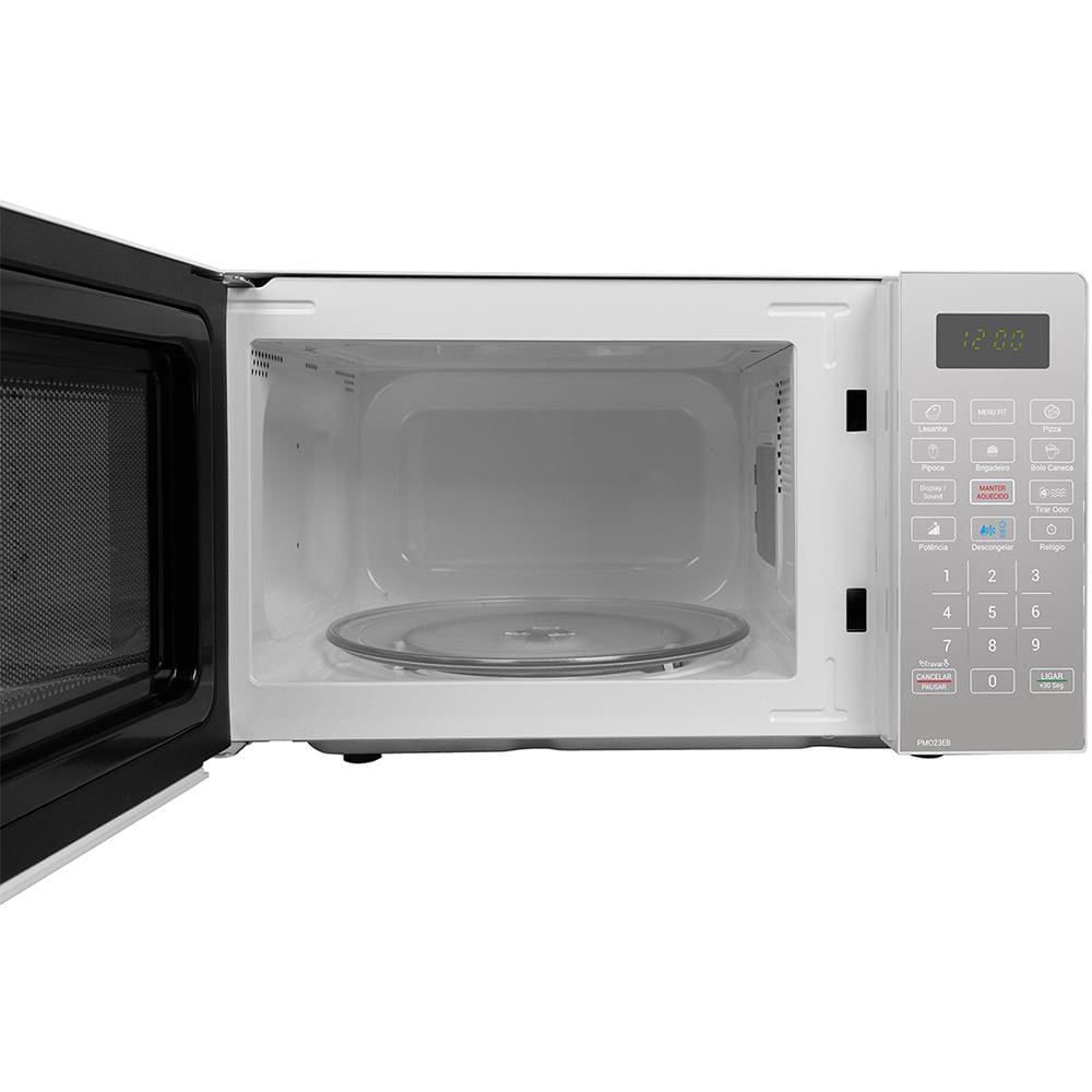 Forno de Micro-ondas Philco PMO23EB com Menu FIT 20 Litros - Branco e Prata - 220v - 3
