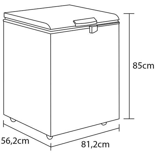 その他 user_5ae28ba5 Freezer Horizontal Midea RCFB21/RCFB22 1 Porta Branco – 205L