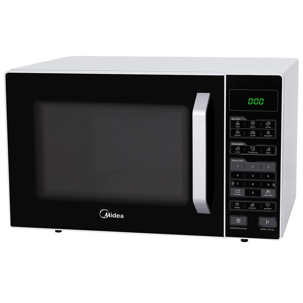 Forno de Micro-ondas Midea MXSA35P1/ MXSA35P2 com Função Eco 35L - Branco/Preto - 110v