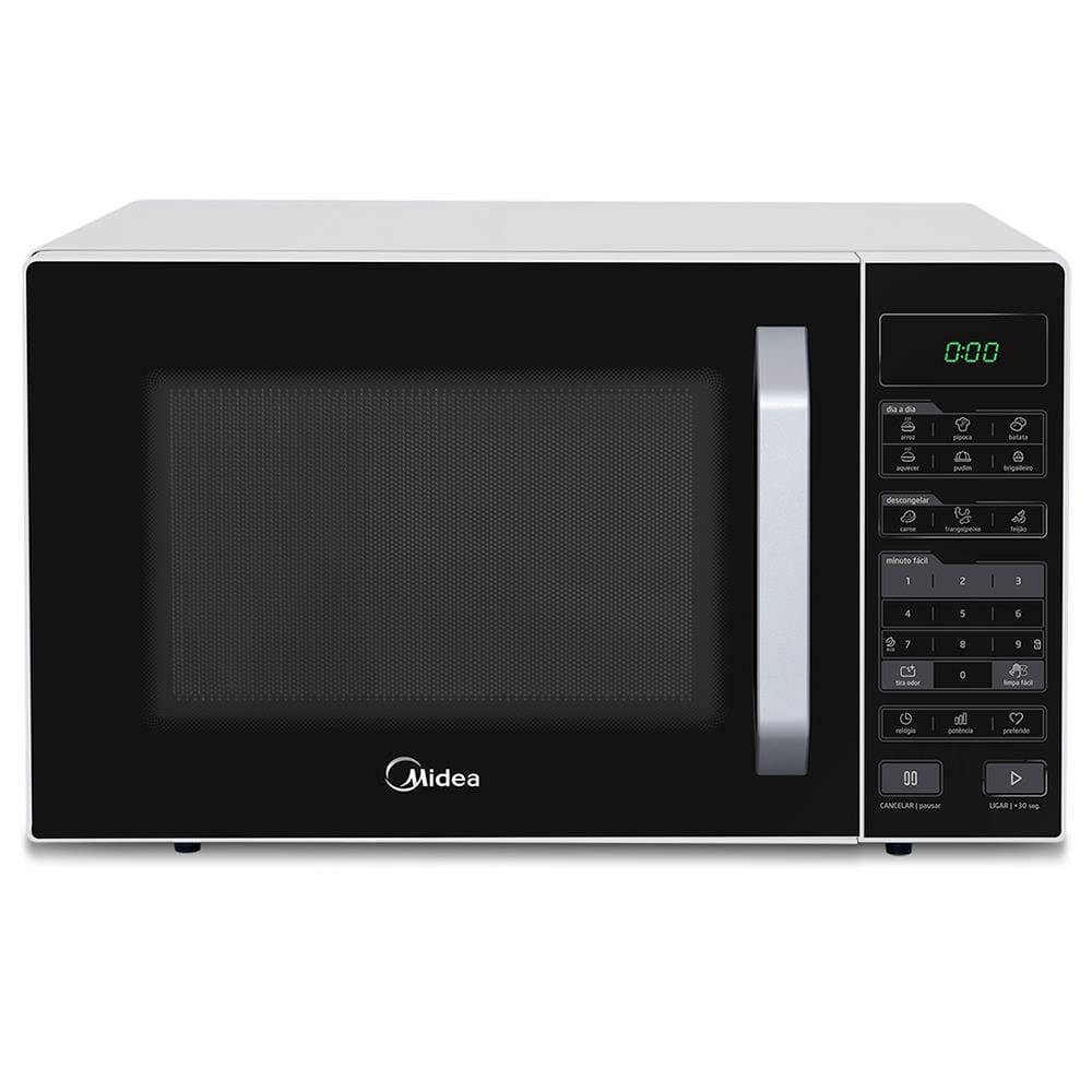 Forno de Micro-ondas Midea MXSA35P1/ MXSA35P2 com Função Eco 35L - Branco/Preto - 110v - 1