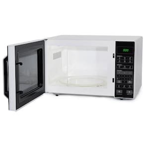 Forno de Micro-ondas Midea MXSA35P1/ MXSA35P2 com Função Eco 35L - Branco/Preto