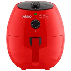 Fritadeira Elétrica Sem Óleo Air Fryer Arno Easy Fry 3,2L Hot Air e Cesto Removível - Vermelha