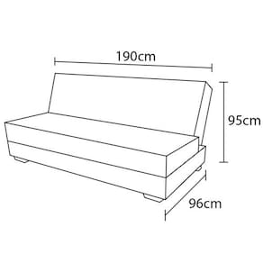 Sofá-cama Besthouse Malu Suede Veludo com Pés de Alumínio 190cm de Largura - Marrom - 2