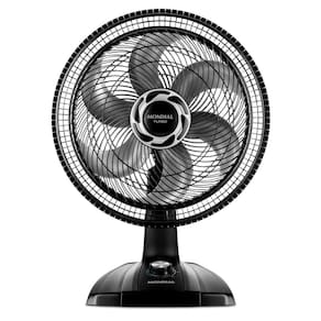 Ventilador de Mesa 40cm Mondial VT-40-NB Turbo 6 Pás 3 Velocidades Preto - 220V