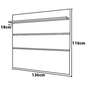 Painel Patrimar Marselha para TV`s de até 46 polegadas - Off White - 2