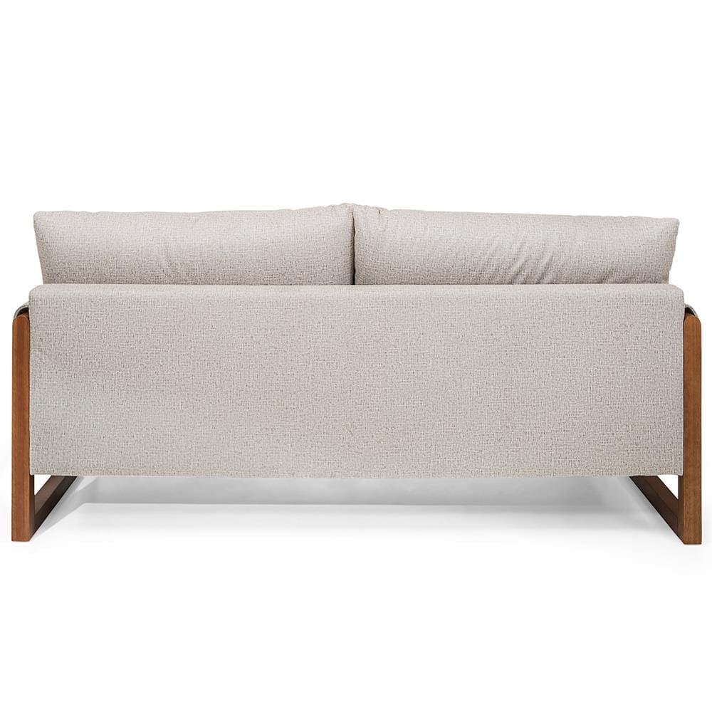 Sofá 3 Lugares Herval Polônia 191cm de Largura - Bege - 3