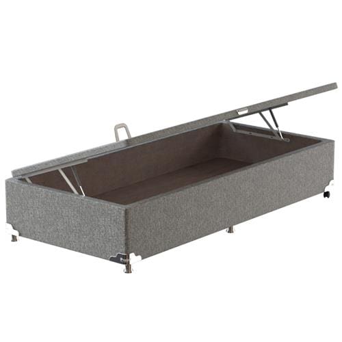 Base Box para Colchão de Solteiro Probel com Baú Universal 34x88x188cm - Cinza - 3