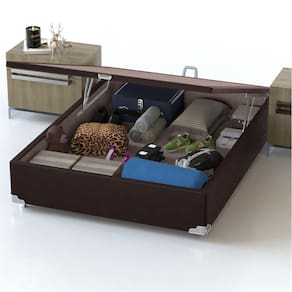 Base Box para Colchão de Casal Probel Universal com Baú 34x138x188cm