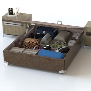 Base Box para Colchão Viúva Probel com Baú Universal 34x128x188cm