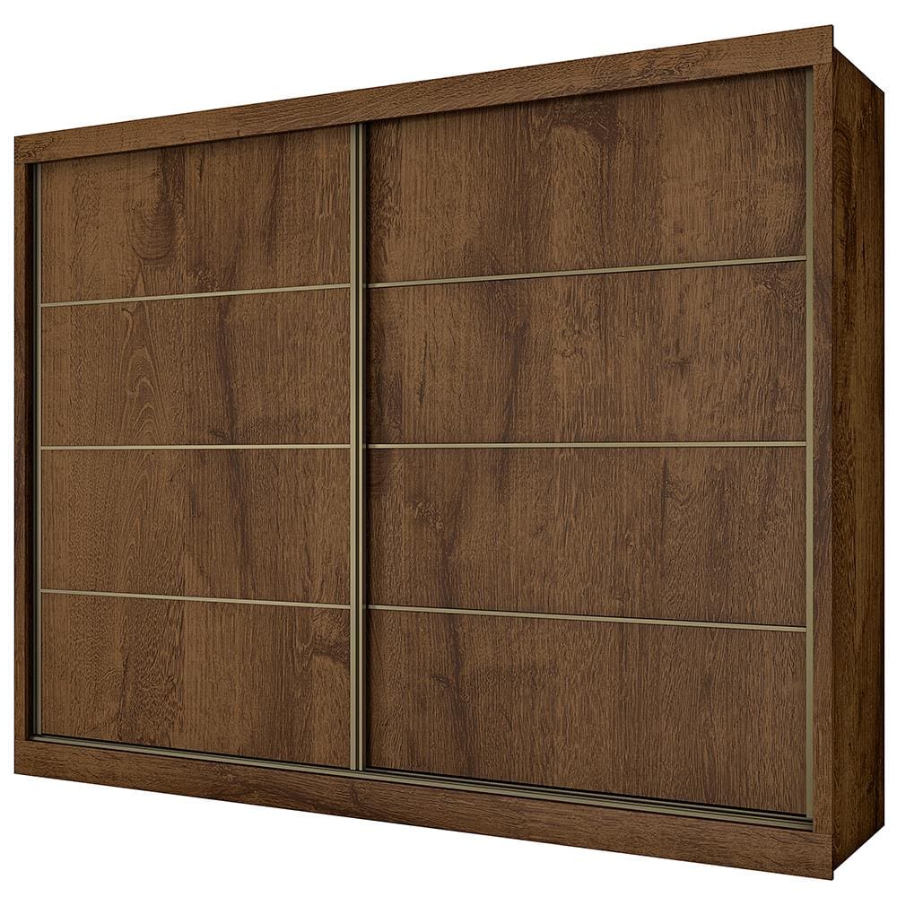 Guarda-Roupa Made Marcs Sevilha Flex com 2 Portas, 6 Gavetas e 10 Prateleiras - Brauna/Off White/Brauna - 2