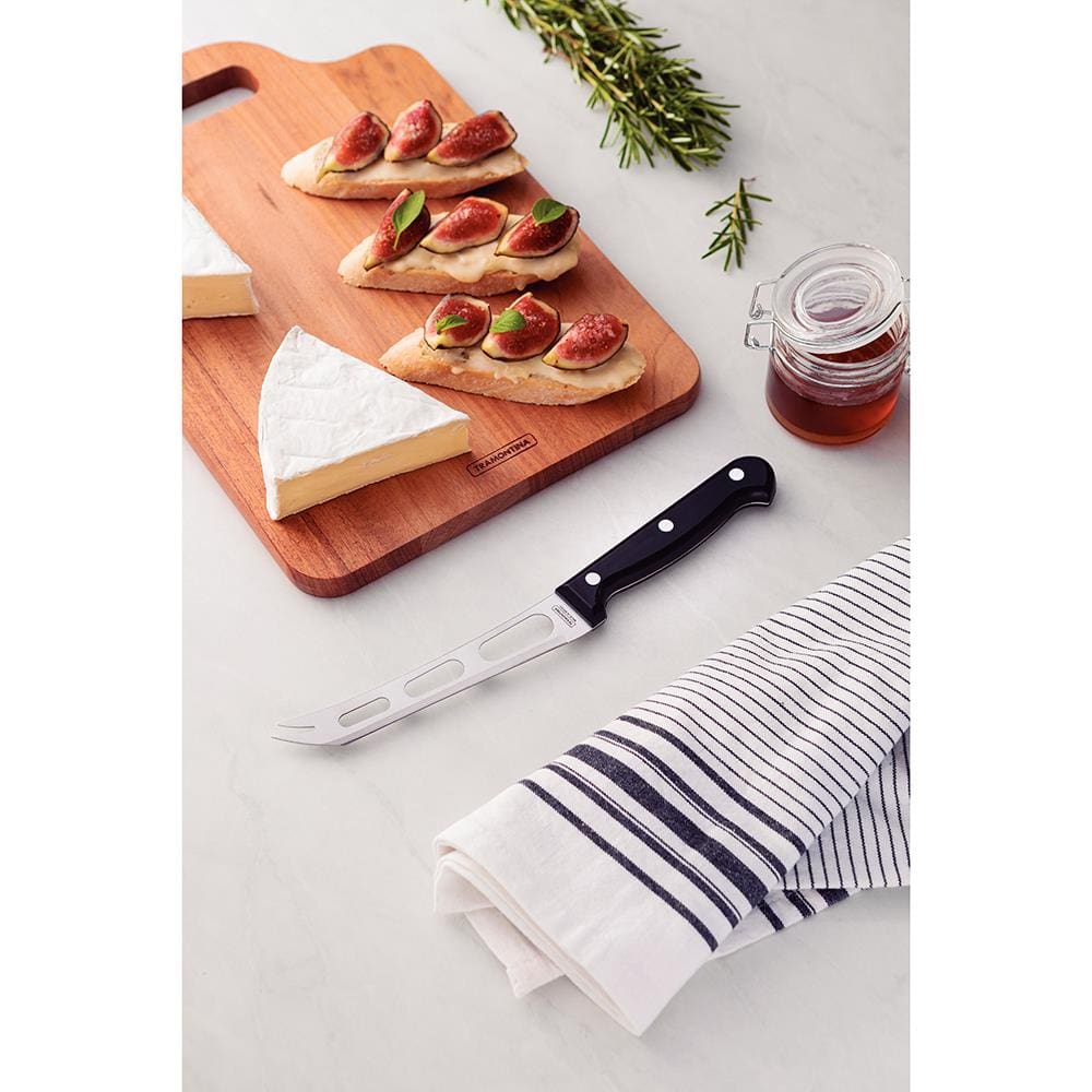 Faca 6" para Queijo Tramontina Ultracorte em Inox e Polipropileno - FACA QUEIJO INOX 6 ULTRACORTE PRE TRAMONTINA - 1