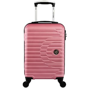 Mala de Viagem Pequena Focus Yins Brasil YS21172RO-P com Rodas Giro 360° em ABS - Rose