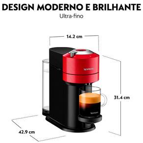 Máquina de Café Nespresso Vertuo Next com Kit Boas Vindas - Vermelho Cereja