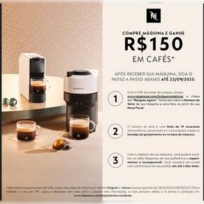 Máquina de Café Nespresso Vertuo Next com Kit Boas Vindas - Preto