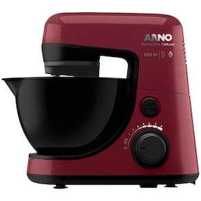 Batedeira Planetária Arno Nova Deluxe SX36 com 8 Velocidades e 600W - Vinho/Preto