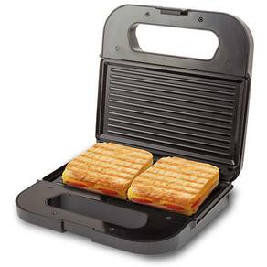 Sanduicheira Grill Britânia BGR15PI com Revestimento em Cerâmica - Preto/Inox