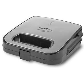 Sanduicheira Grill Britânia BGR15PI com Revestimento em Cerâmica - Preto/Inox