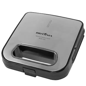 Sanduicheira Grill Britânia BGR15PI com Revestimento em Cerâmica - Preto/Inox