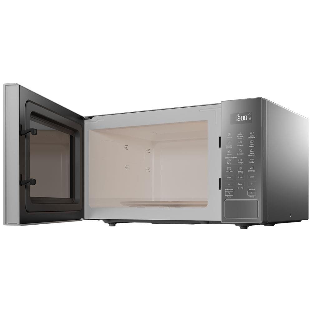 Forno de Micro-ondas Brastemp BMS46AR Alta Capacidade com 18 Receitas Pré-Programadas 32L - Prata - 220v - 2
