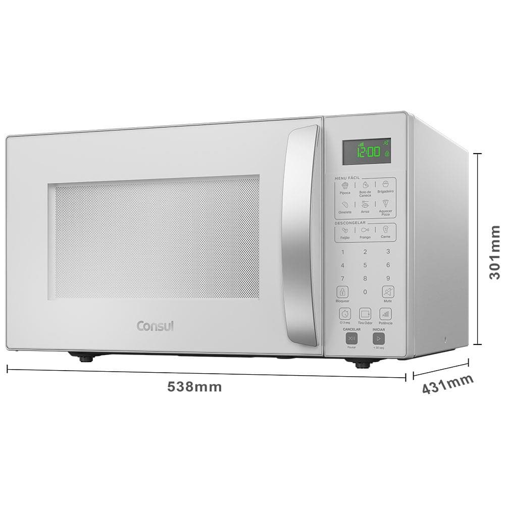 Forno de Micro-ondas Consul CMS46AB com Função Menu Fácil 32L - Branco - 220V - 1
