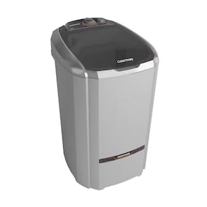 Lavadora de Roupas Semiautomática Colormaq 20kg LCS 20 com 6 Programas de Lavagem e Reúso de Água - Prata - 110v