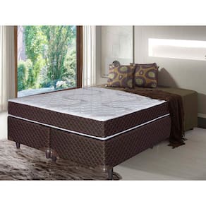 Colchão Queen Size Umaflex Orleans com Molas Ensacadas 20x158x198cm - Marrom/Branco - 2