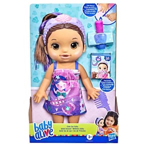 Boneca Baby Alive Glam SPA Dia de Princesa Morena F3565 Hasbro - 1