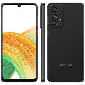 Smartphone Samsung Galaxy A33 5G Preto 128GB, 6GB RAM, Tela de 6.4", Câmera Quádrupla, Bateria de 5000mAh, Dual Chip e Processador Octa-Core de 2.4GHz