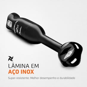 Mixer Mondial Pratic M-15-B 2 em 1 com Copo Medidor Preto – 200 W