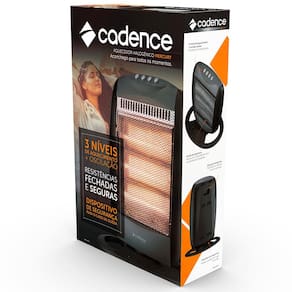 Aquecedor Halógeno Cadence Mercury AQC305 - Preto
