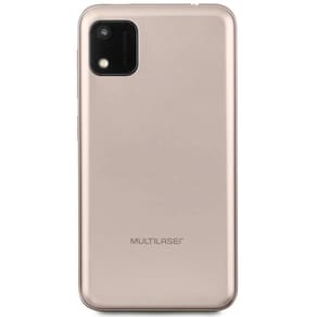 Smartphone Multilaser E 2 Lite P9147 Dourado com 32GB, 1GB de RAM, Tela 4”, Android 10, Dual Chip, Câmera 2MP, 3G, Bluetooth e Processador Quad core