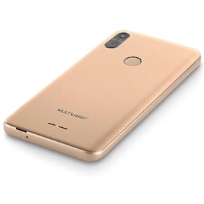Smartphone Multilaser F Pro 2 P9153 Dourado com 32GB, 1GB de RAM, Tela 5,5", Android 11, Dual Chip, Câmera Traseira 8 MP e Processador Quad Core