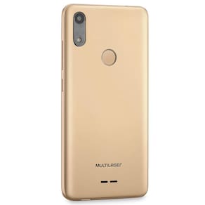 Smartphone Multilaser F Pro 2 P9153 Dourado com 32GB, 1GB de RAM, Tela 5,5", Android 11, Dual Chip, Câmera Traseira 8 MP e Processador Quad Core