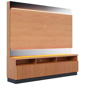 Estante Home Colibri Marajó com 210 cm de Largura, Ideal para TV de até 70”