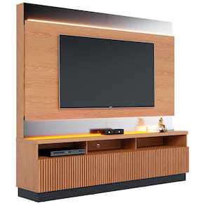 Estante Home Colibri Marajó com 210 cm de Largura, Ideal para TV de até 70”