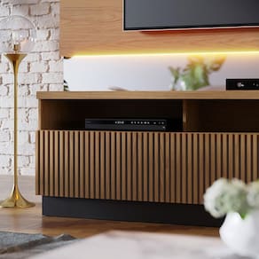 Estante Home Colibri Marajó com 210 cm de Largura, Ideal para TV de até 70”