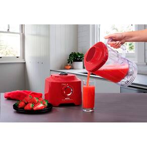Liquidificador Arno Power Max LN59 Vermelho com 1000 W e 15 Velocidades