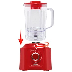 Liquidificador Arno Power Max LN59 Vermelho com 1000 W e 15 Velocidades