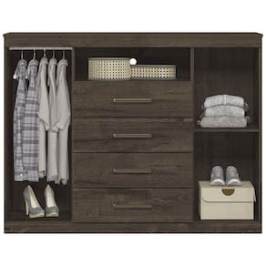 Cômoda Santos Andirá Havana Master 4 Gavetas 2 Portas