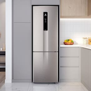 Geladeira Electrolux DB44S Bottom Frost Free com AutoSense e Gaveta HortiFruti 400 L – Inox